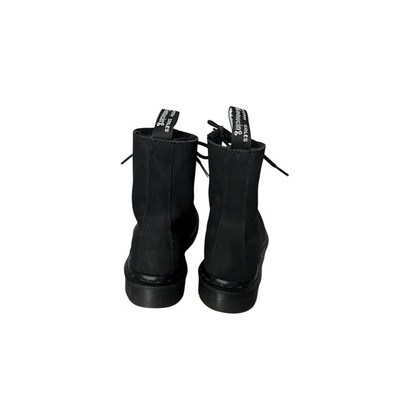 DR MARTENS 1460 MONO SMOOTH BLACK LEATHER LACE UP BOOTS Size 6 Women 37 - Picture 4 of 7